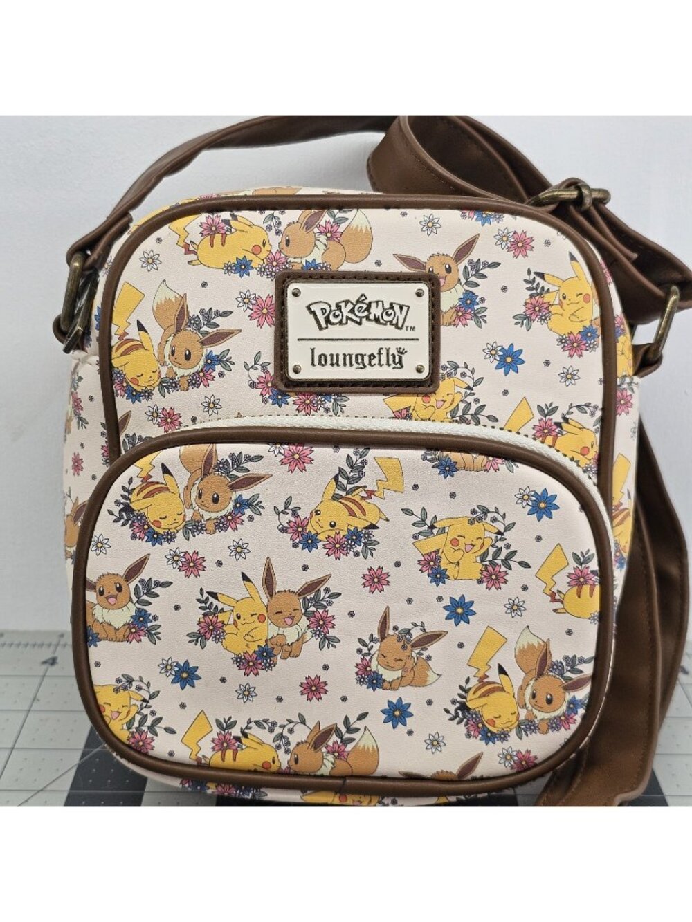 Loungefly X Pokémon Crossbody Purse Bag Faux Leather Pikachu Eevee